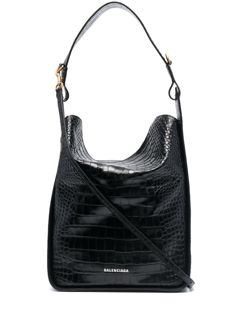 Ba*len*cia*ga small barbes check-print clutch bag