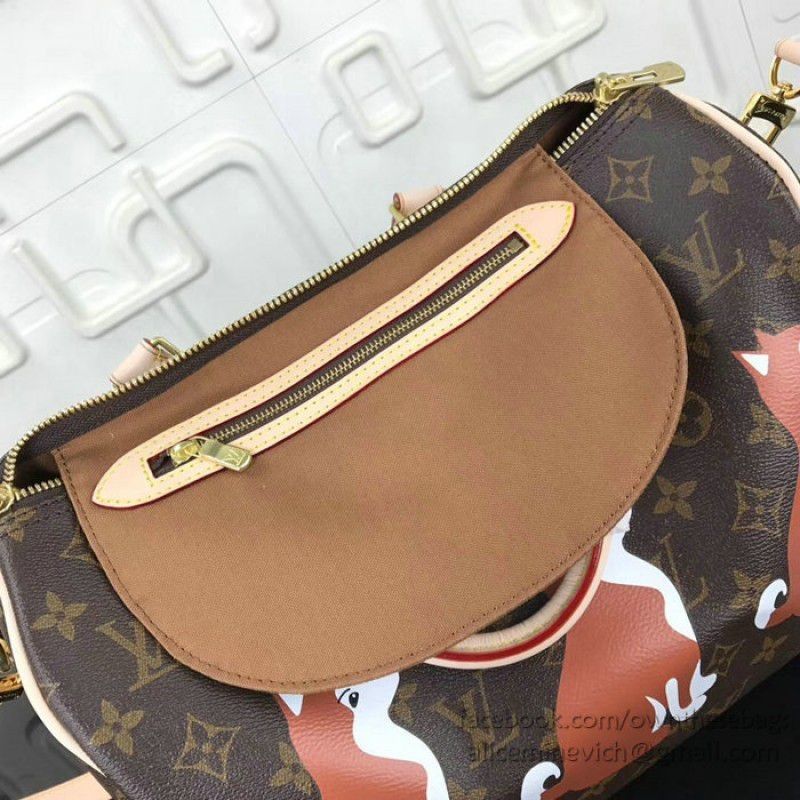 Dog Print Speedy Bandouliere 30 M41112