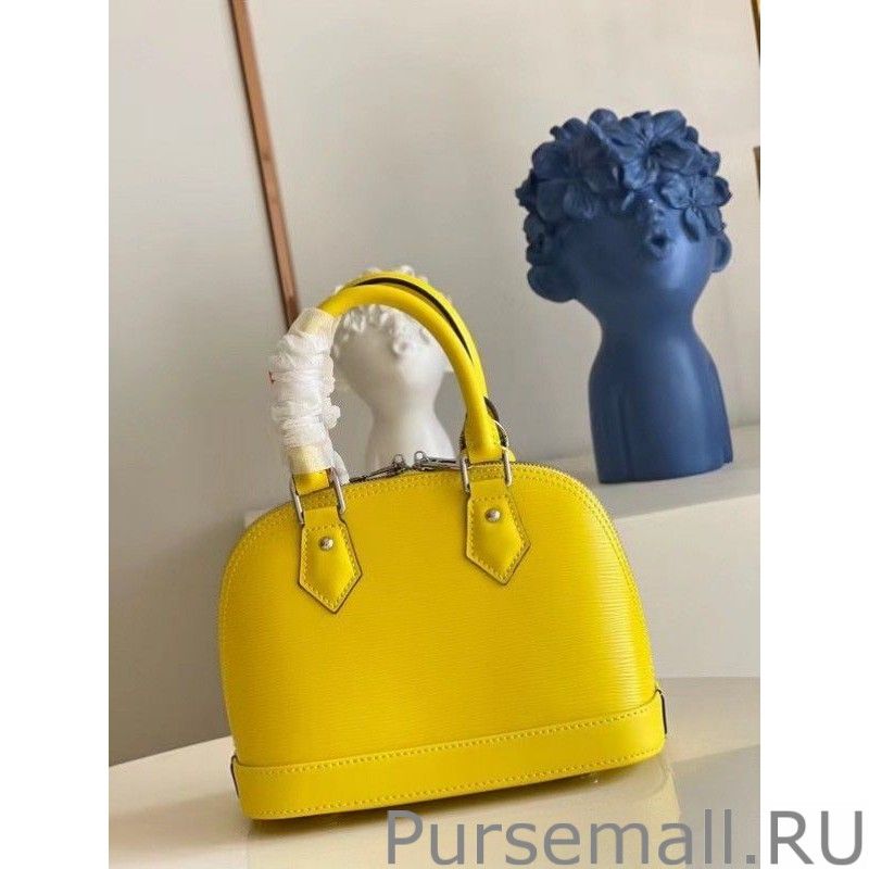Epi Alma BB Bag With Jacquard Strap M57446