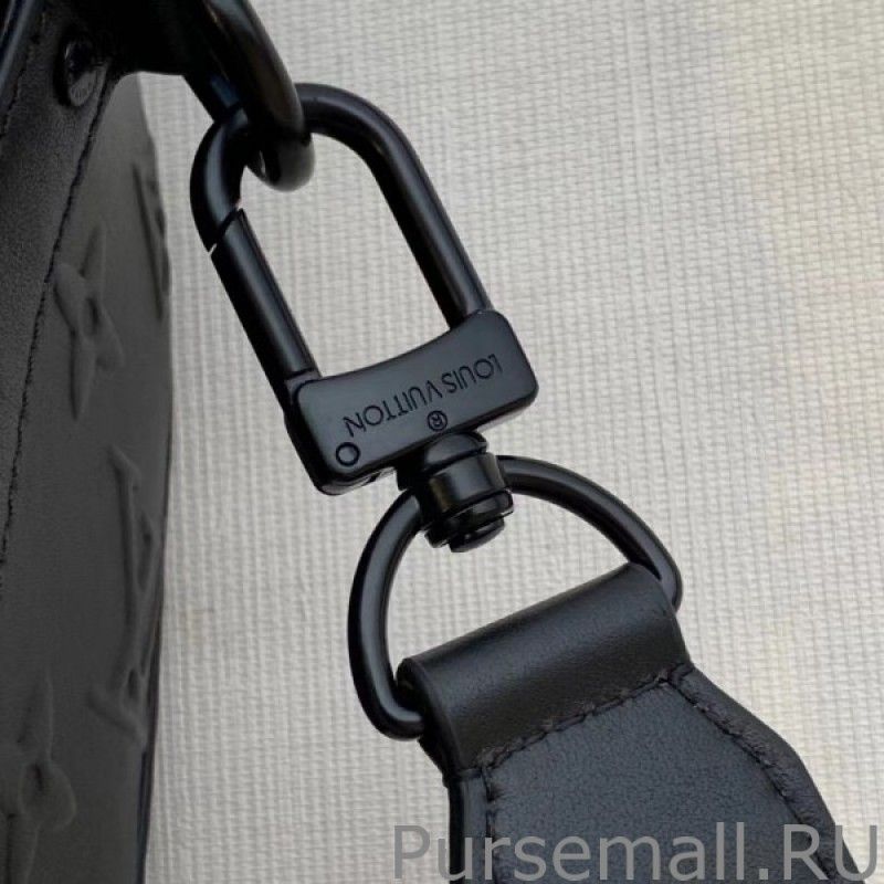 City Keepall Bag In Monogram Seal Leather M57955