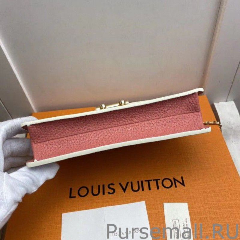 Croisette Chain Wallet Damier Azur N60358