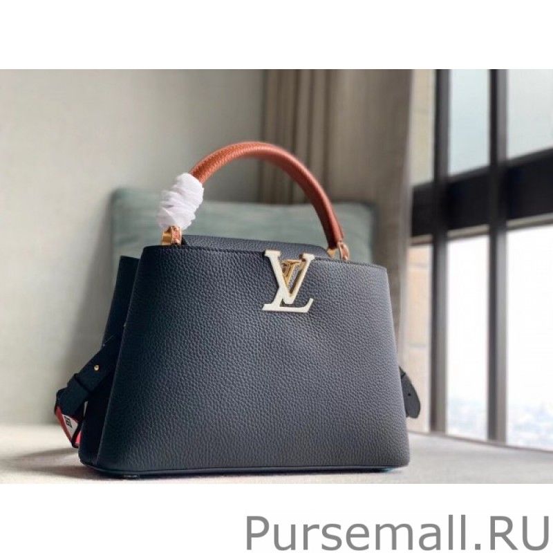 Capucines MM Bag In Black Leather M59020
