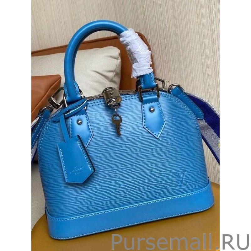 Epi Alma BB Bag With Jacquard Strap M57426