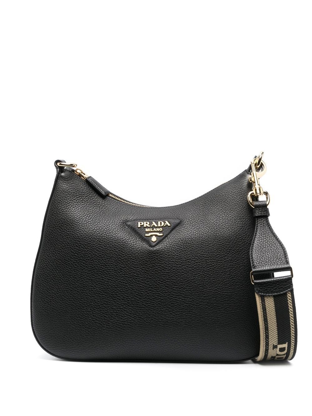 Pra*a triangle-logo shoulder bag