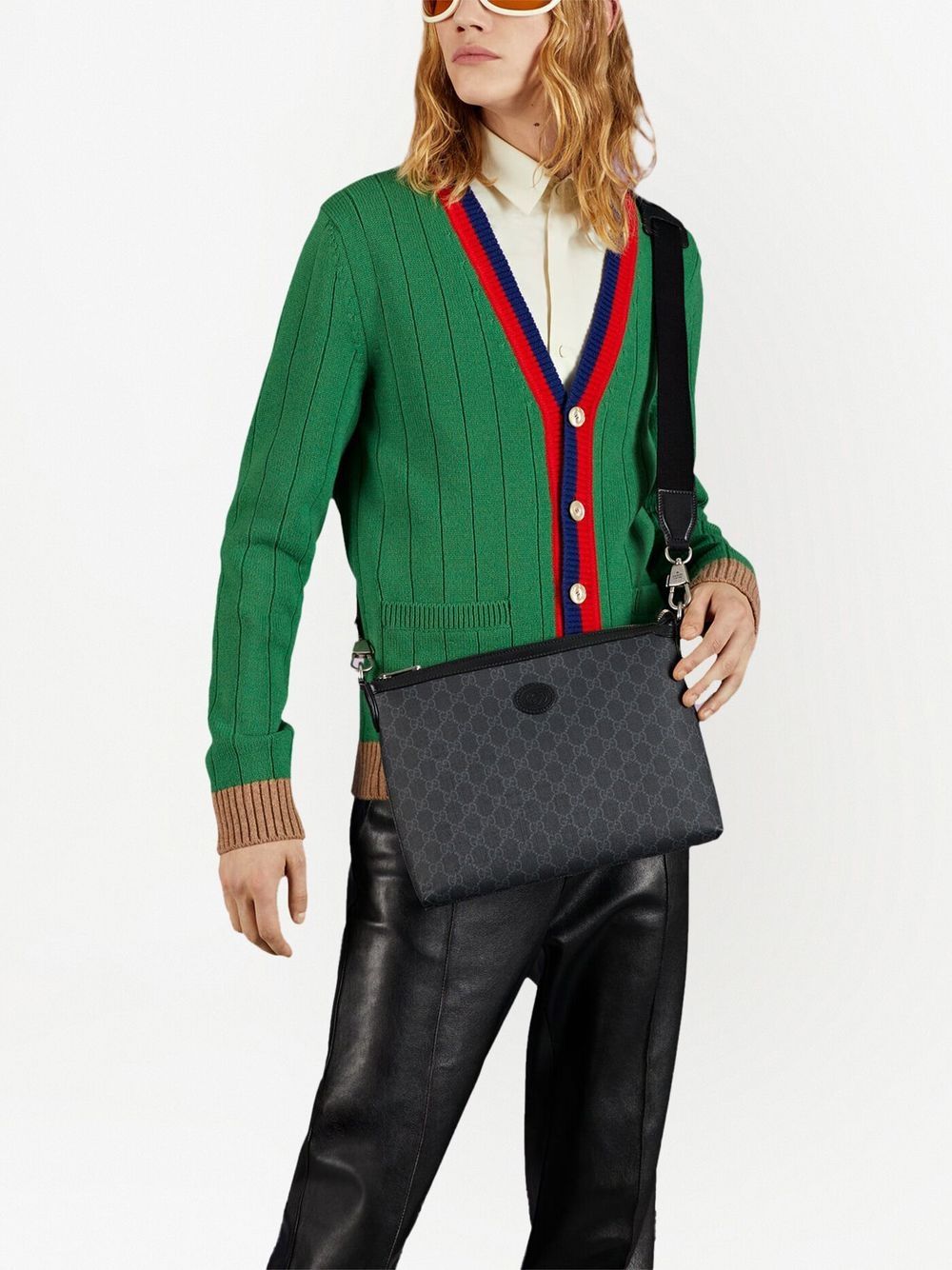 G*u*i interlocking g messenger bag