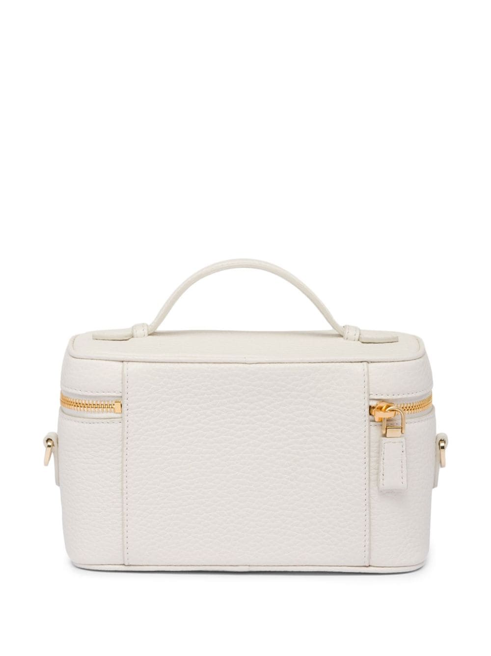 Pra*a logo-plaque leather mini-bag