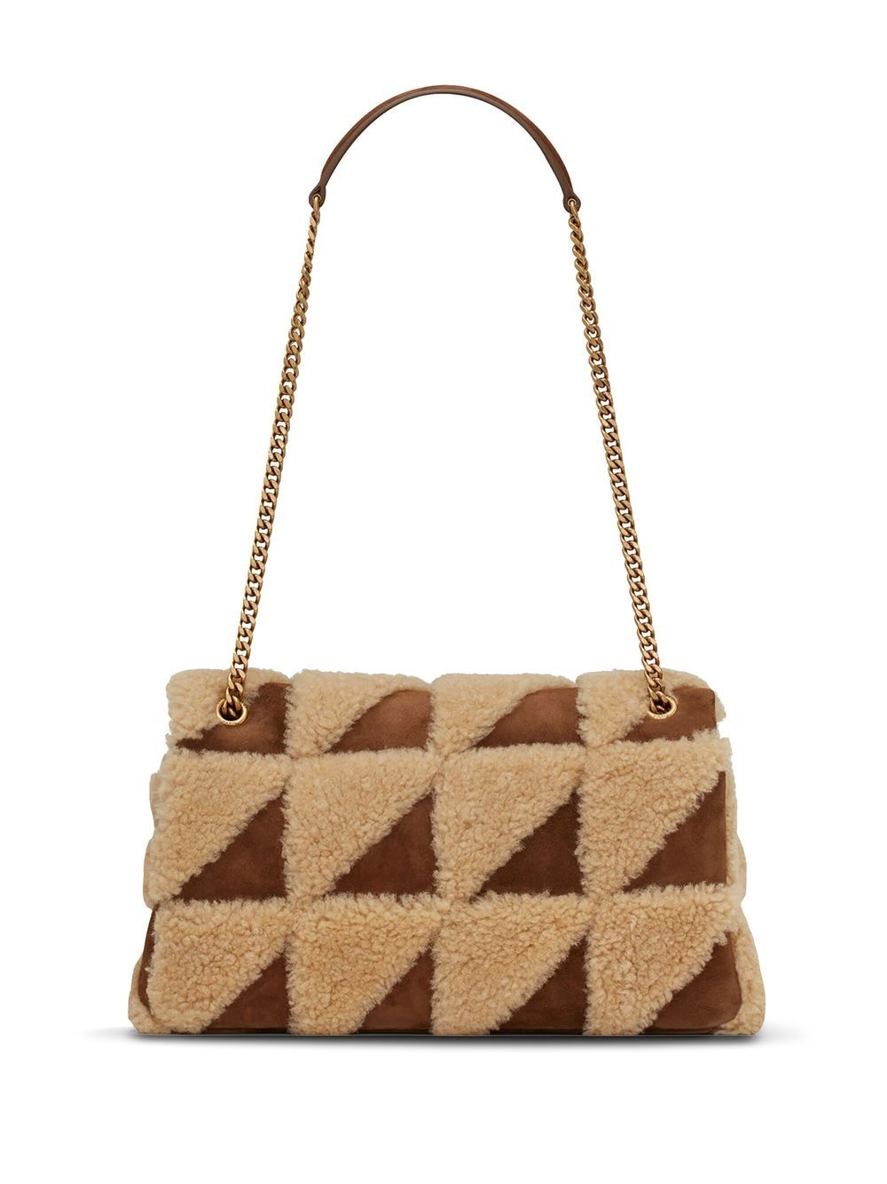 Saint Laurent shearling panelled shoulder bag