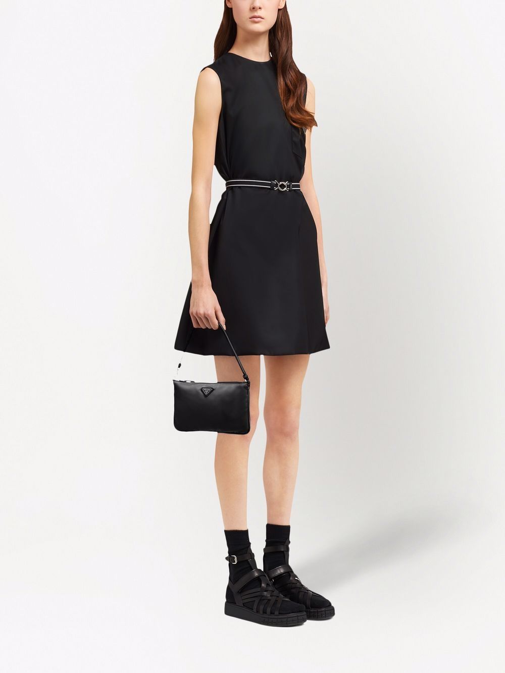 Pra*a mini re-nylon top-handle bag