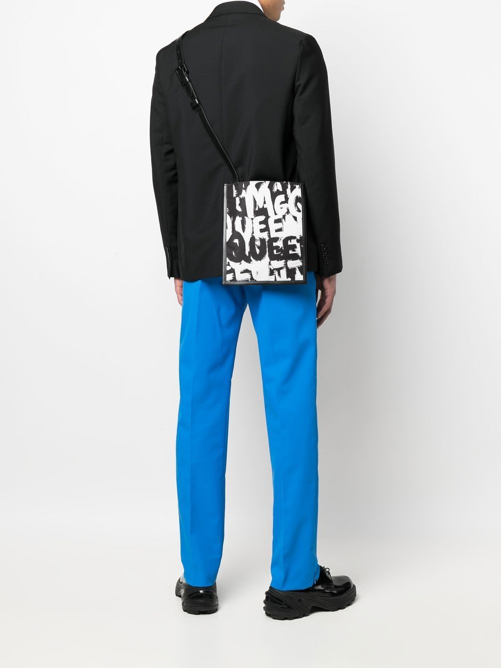 Alexander McQueen graffiti-print shoulder bag