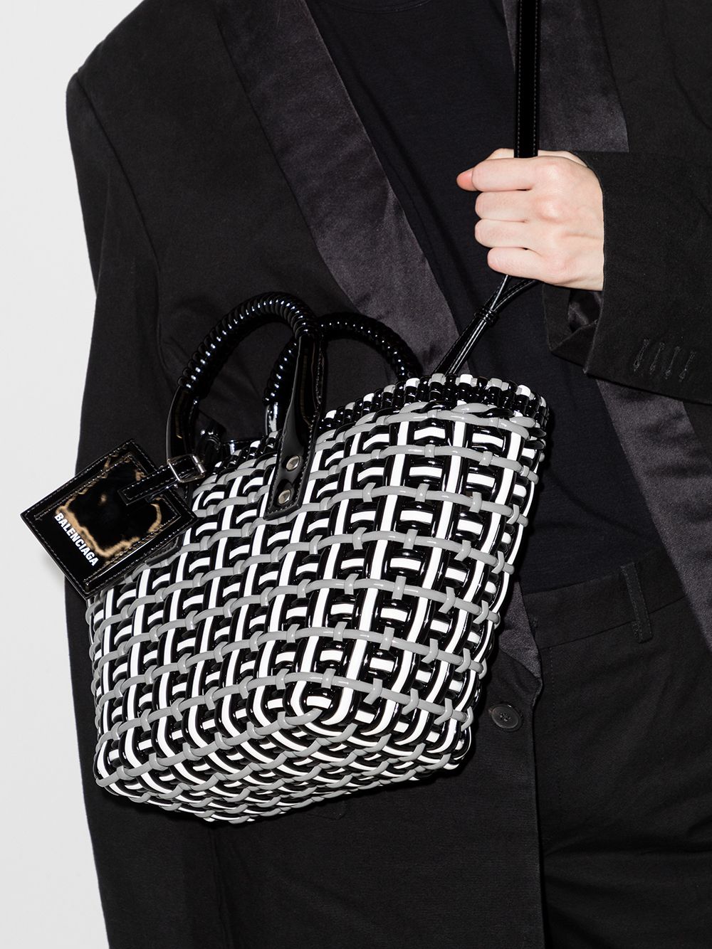 Ba*len*cia*ga xs bistro basket tote bag