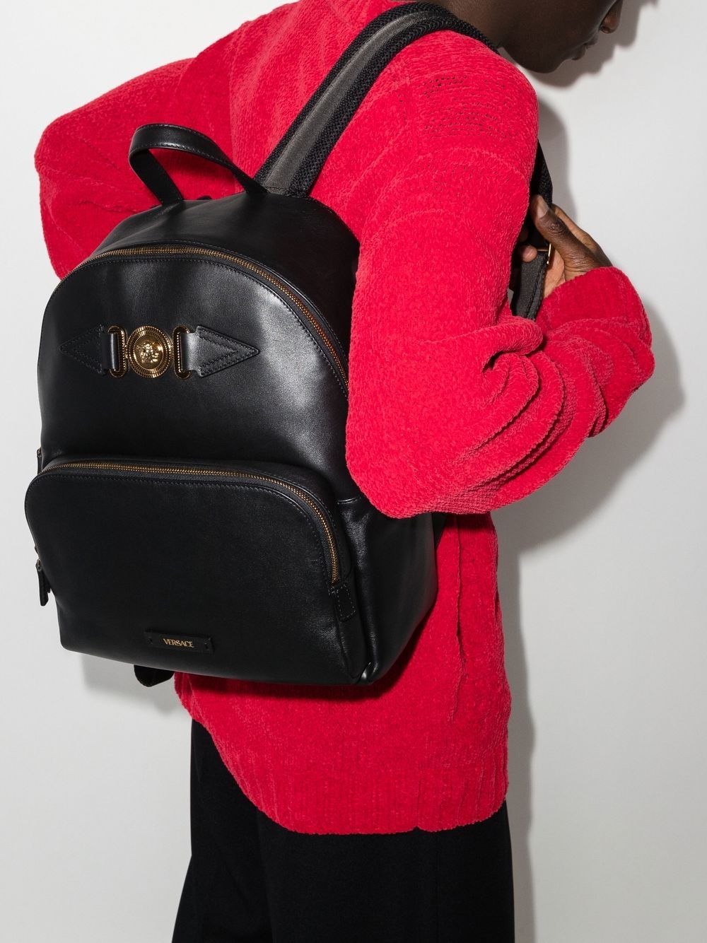 Versace Medusa leather backpack