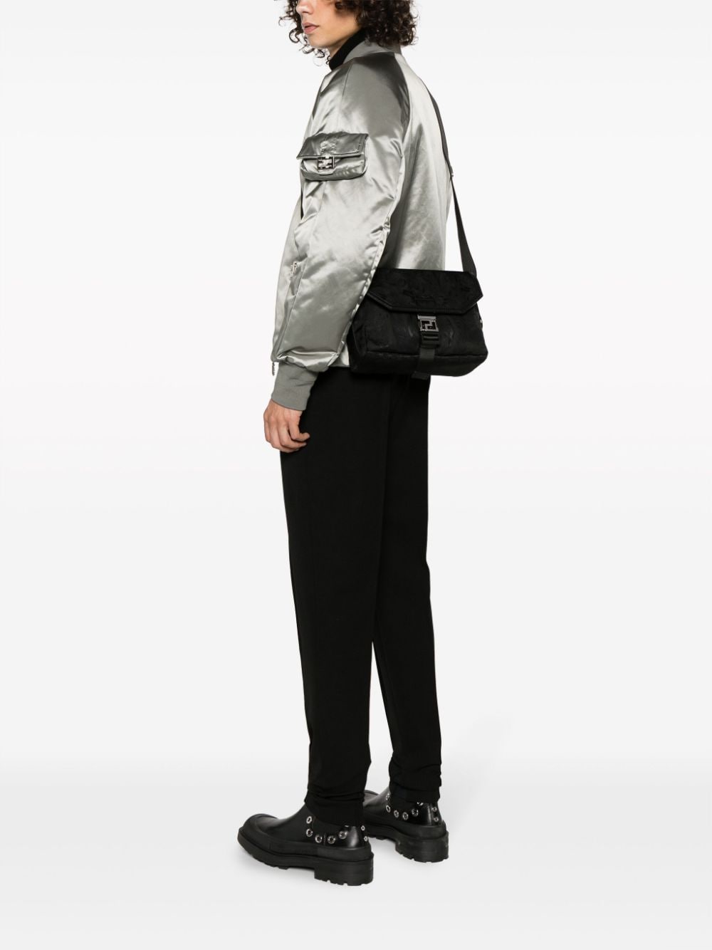 Versace Neo Nylon Jacquard crossbody bag