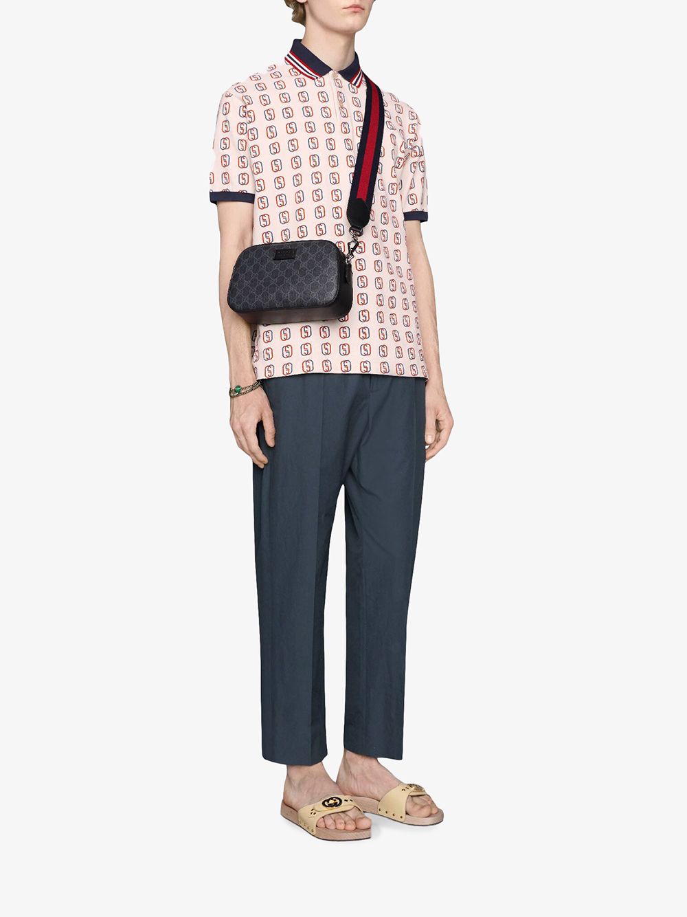 g*u*i gg S*p*e canvas shoulder bag