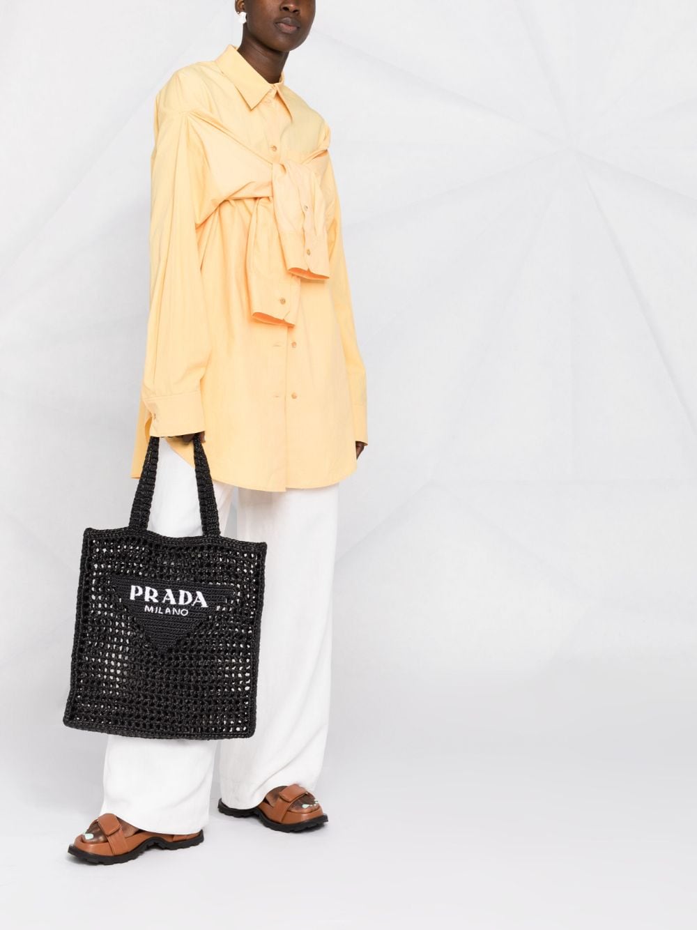 pra*a small S*pernova brushed leather handbag