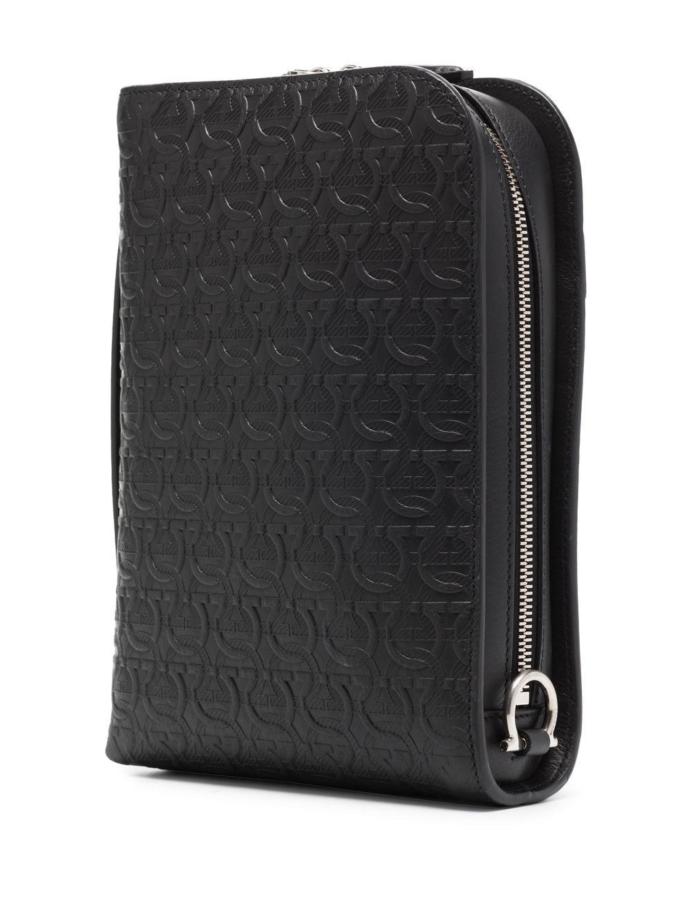 Ferragamo Gancini-embossed messenger bag