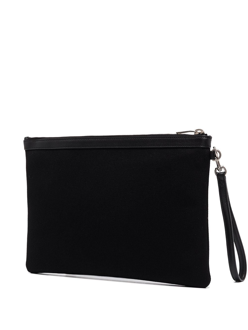 Saint Laurent logo print clutch