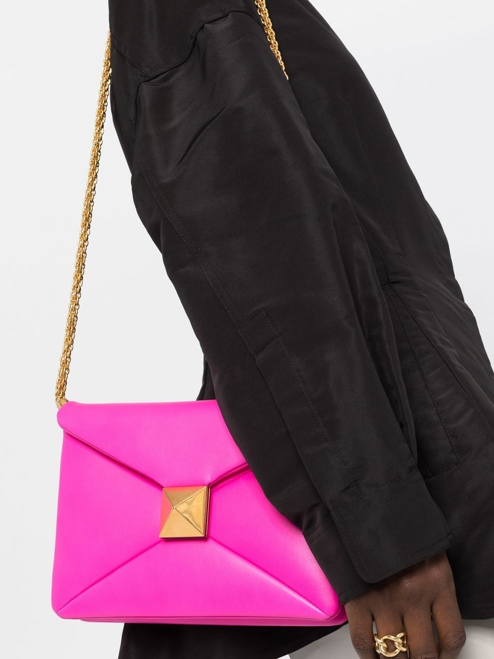 Valentino Garavani One Stud leather shoulder bag