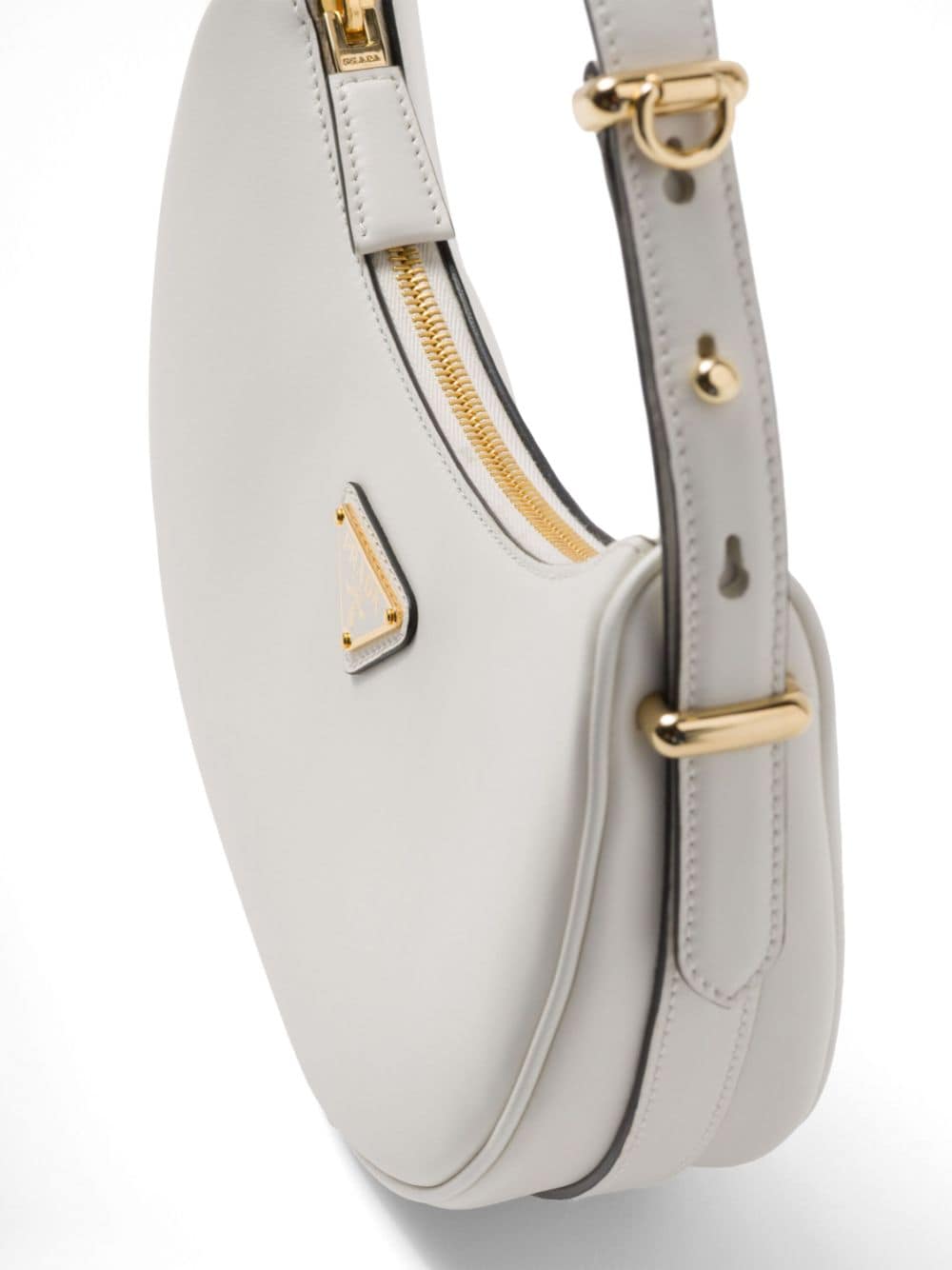 Pra*a arqué leather shoulder bag
