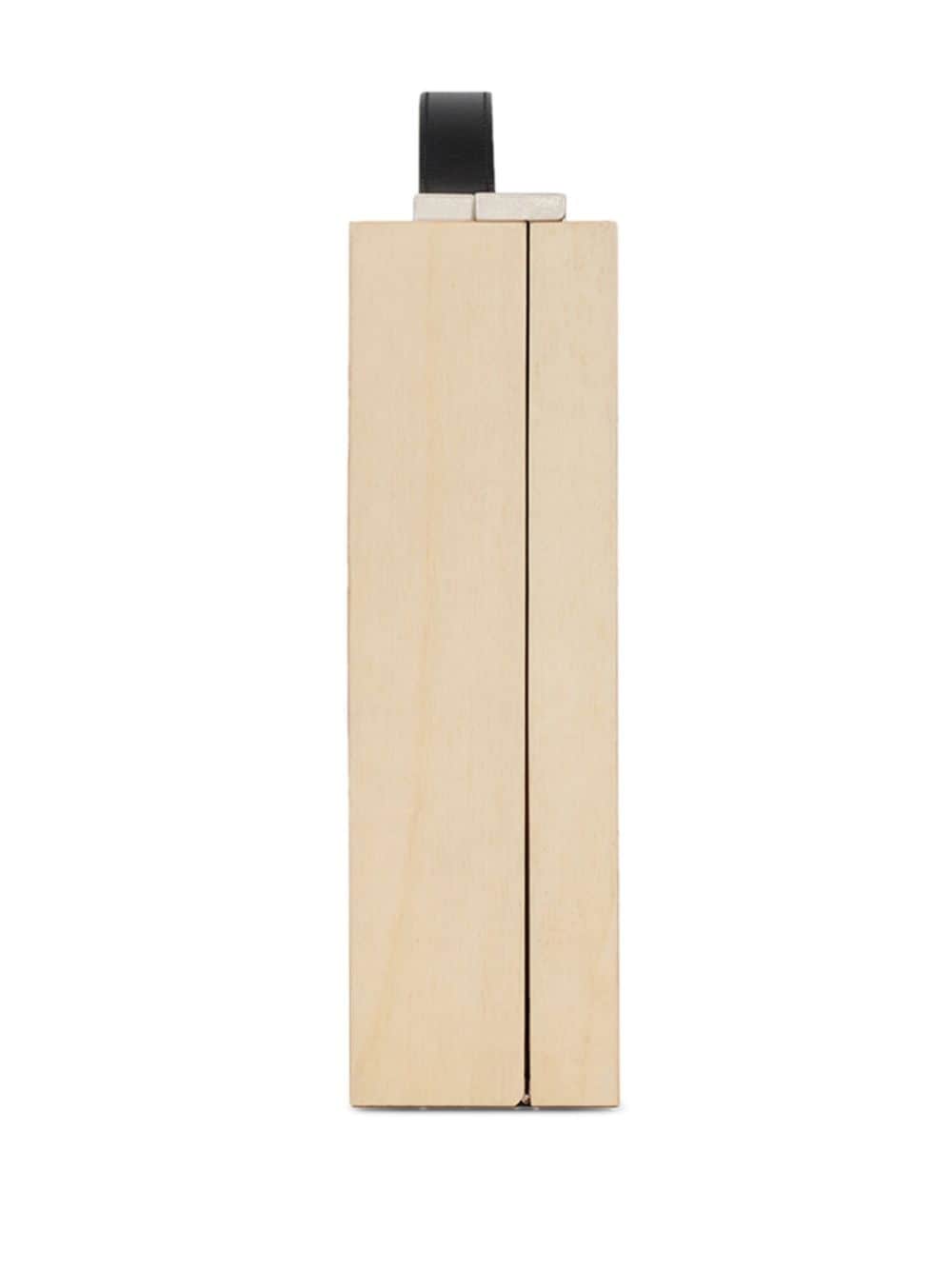 Saint Laurent logo-print wood painting bag