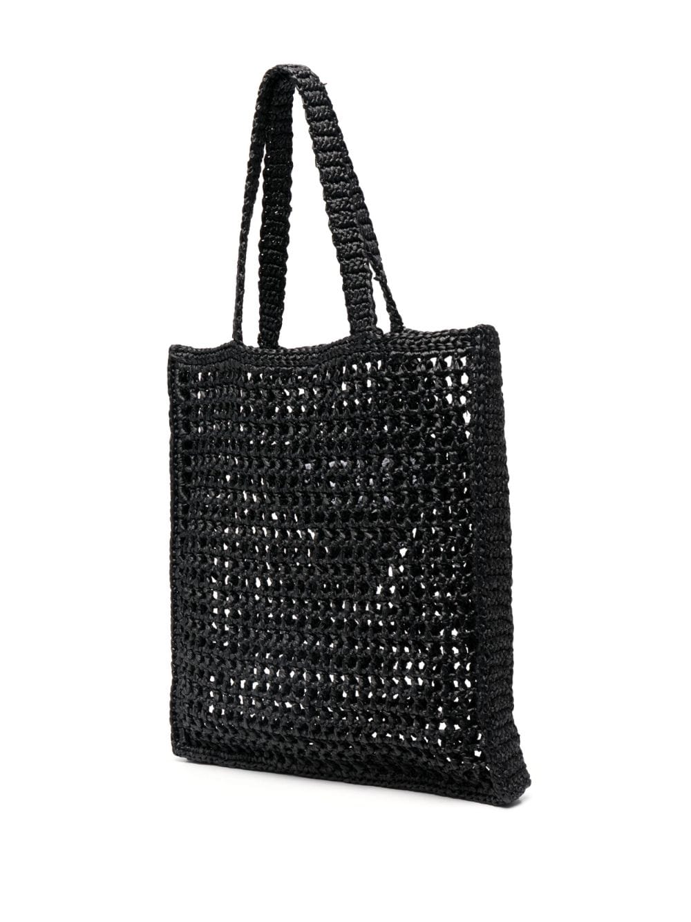 Pra*a interwoven-design logo-print shoulder bag