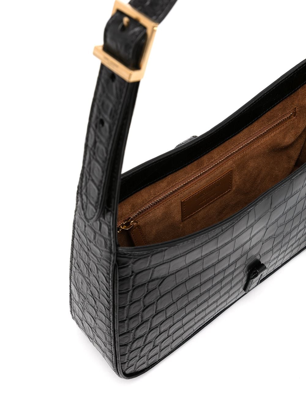Saint Laurent 5A7 crocodile-effect shoulder bag