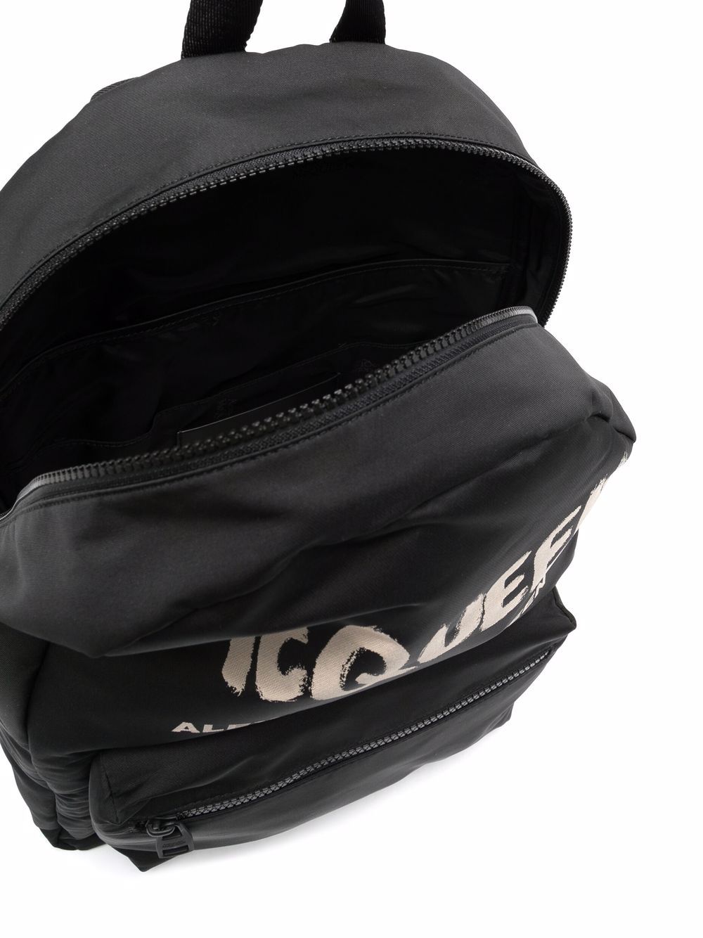 Alexander McQueen Graffiti Metropolitan printed backpack