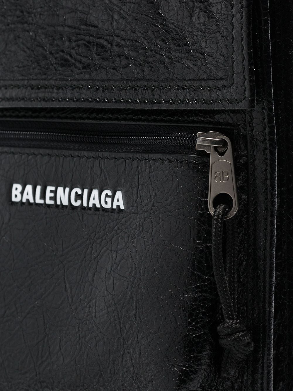 Ba*len*cia*ga explorer arena cracked leather messenger bag