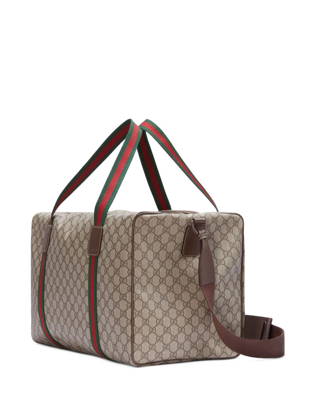 g*u*i large gg S*p*e canvas duffle bag