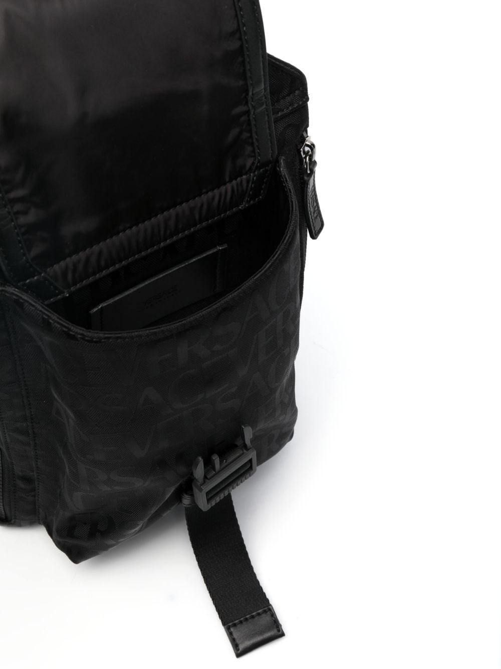 Versace logo-jacquard backpack