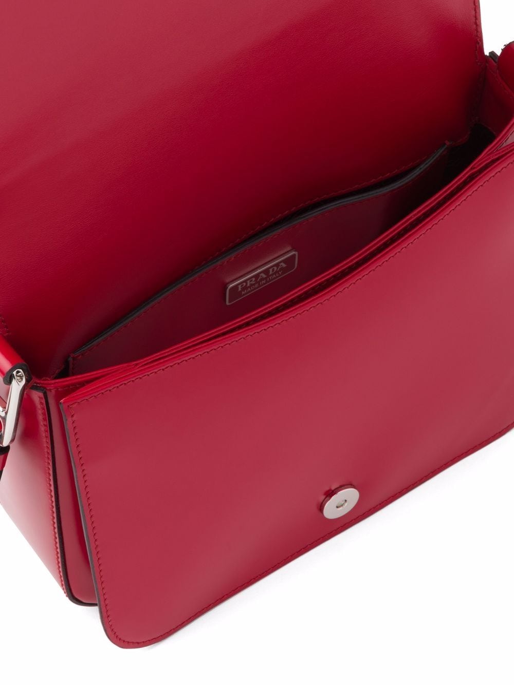 Pra*a brushed leather shoulder bag