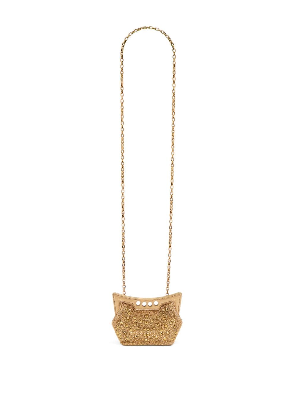 Alexander McQueen Micro Peak embellished mini bag